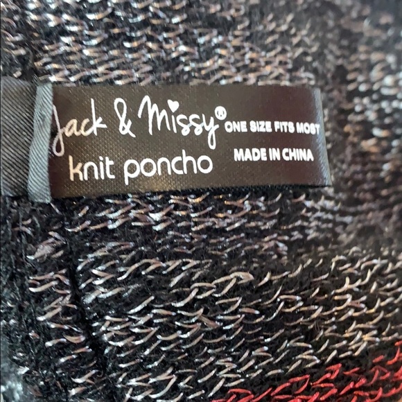 JACK & MISSY•KNIT PONCHO - Picture 5 of 6